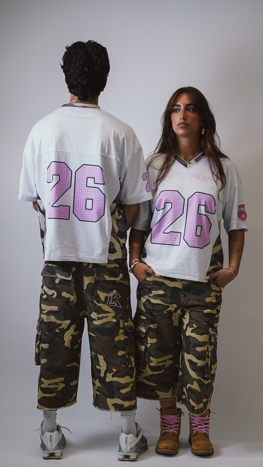 PINK&CAMO FOOTBALL JERSEY