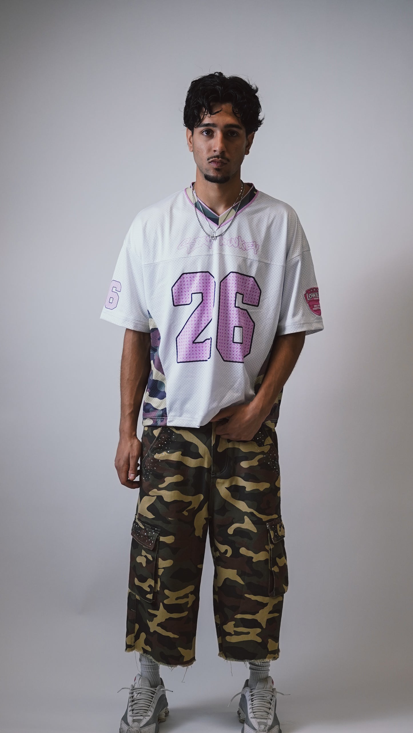 PINK&CAMO FOOTBALL JERSEY