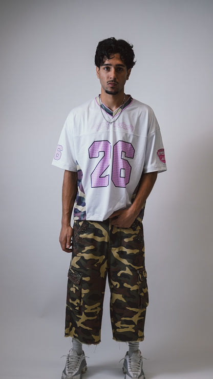 PINK&CAMO FOOTBALL JERSEY