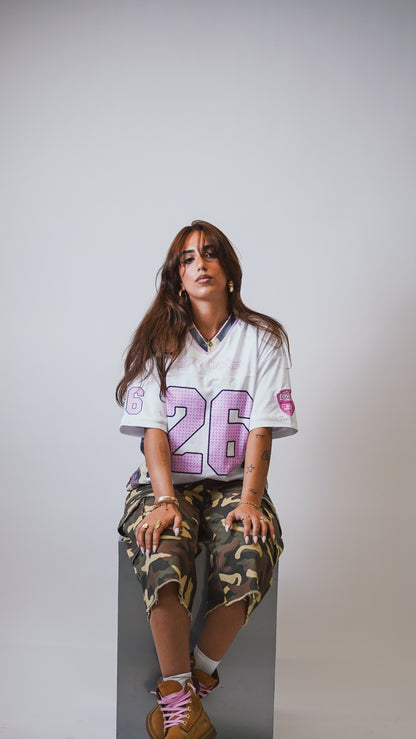 PINK&CAMO FOOTBALL JERSEY