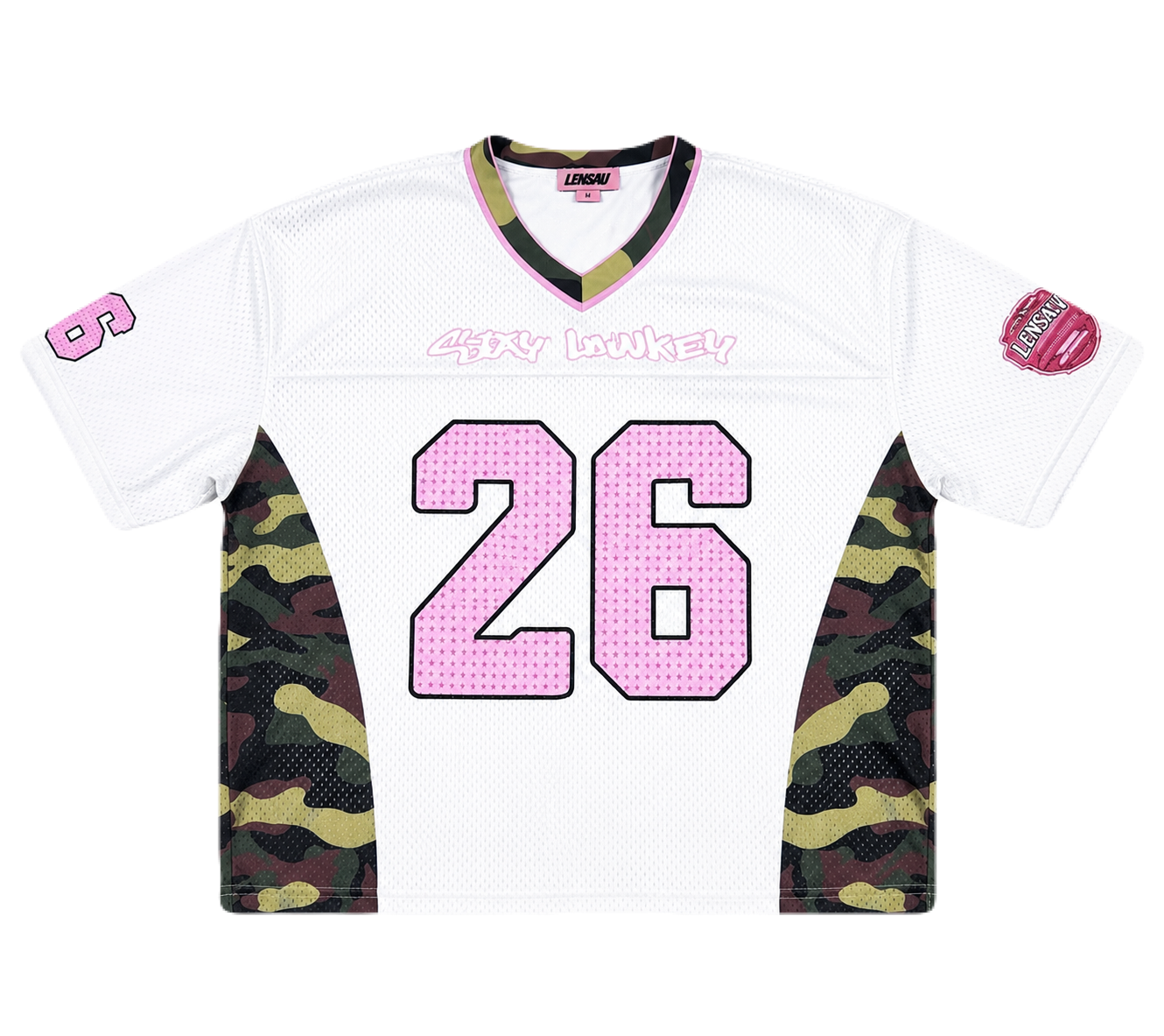 PINK&CAMO FOOTBALL JERSEY