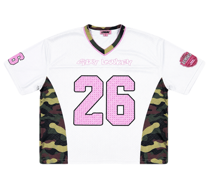 PINK&CAMO FOOTBALL JERSEY